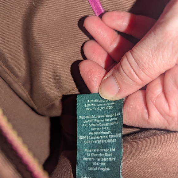 Lauren Ralph Lauren Pink Tote with Gold Accents *Slight Flaw* - Picture 14 of 15